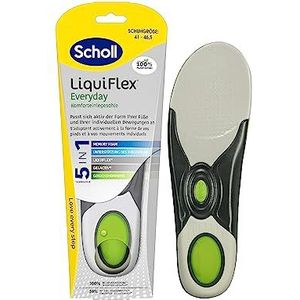 Scholl LiquiFlex Everyday L, comfortabele inlegzolen, meer vulling door traagschuim en ondersteuning van de voetboog, 1 x 2 stuks