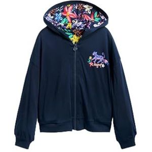 Desigual Sweat_Play sweatshirt voor meisjes, Blauw, 8 Jaren