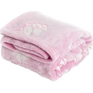 Kanguru Glow Unicorn eenhoorns Zachte fleece Knuffeldeken, licht op in het donker, afmetingen 130 x 150 cm