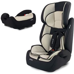 MobiclinicÂ®, Autostoel, Groep 1/2/3, ISOFIX, 9-36 kg, Lionfix, Europees merk, 5-punts gordel, Verwijderbare rugleuning, Om te bouwen tot stoelverhoger, Verstelbare hoofdsteun