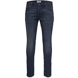 ONLY & SONS Heren Jeans ONSLOOM Dark Blue Sweat PK 3631 - Slim Fit Blue Blue Denim, Denim Blauw, 34W x 36L