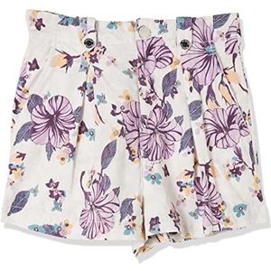 Pinko Deltaplano Shorts Gabardina ST Shorts, YA5_Mult.violet/oranje, 38 dames, Ya5_Mult.paars/oranje, 34 NL