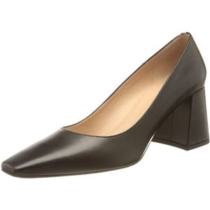 BOSS Charlotte Pump70-C Pumps voor dames, van Italiaans nappaleer met vierkante pet, maat, zwart 1, 35.5 EU