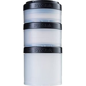 BlenderBottle ProStak Expansion Pak 3 containers (250 ml, 150 ml en 100 ml) inclusief pillenvak (transp. zwart)