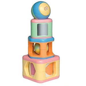 Stapeltoren met 4 elementen, Stacking Activity Shapes, vanaf 6 maanden, in geschenkdoos, ca. 8,5 x 8,5 x 21,5 cm