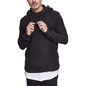 Urban Classics Losse Terry Inside Out hoodie voor heren, zwart (Black 00007), S