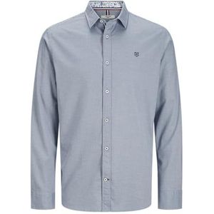 Jprblamontpellier Detail L/S Shirt Smu, Chambray Blue, S
