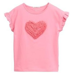 Bikini - Sunrise Pink - Borduurwerk - Ronde Hals - Korte Mouwen - Regular Fit