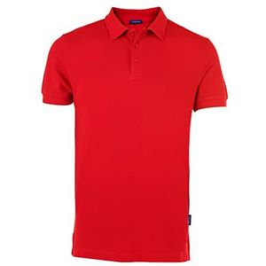 HRM Heren Luxe Polo, Rood, Maat S I Premium Heren Poloshirt Gemaakt van 100% Katoen I Basic Polo Shirt Kleurecht Wasbaar tot 60°C I Hoge Kwaliteit & Duurzame Herenkleding