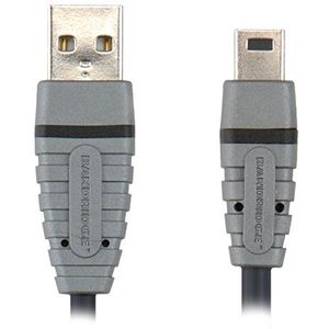 Bandridge BCL4401 mini-USB-kabel (5-polig, 1 m)