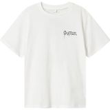 NAME IT - NKMNOTTI - T-shirt - Zwart/Wit - Jersey - Kwartmouw