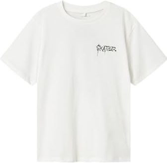 NAME IT - NKMNOTTI - T-shirt - Zwart/Wit - Jersey - Kwartmouw