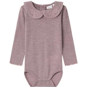NAME IT Nmfwang Wool Needle Ls body met lange mouwen voor meisjes, lila, 86 cm