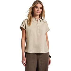 Street One - Linnen Mix Overhemd Blouse - Beige