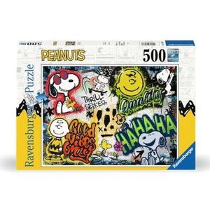 Ravensburger Puzzle 17538 - Peanuts Graffiti - 500 Teile Snoopy Puzzle für Erwachsene und Kinder ab 12 Jahren