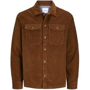 Jack & Jones Jeleddie Corduroy Overshirt LS SN, Monks Robe, S