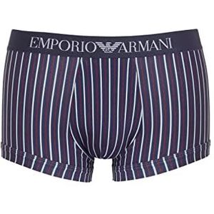 Emporio Armani Heren Men's Classic Pattern Mix Trunks, Verticale strepen., L