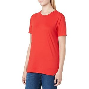 Trigema T-shirt voor dames van katoen/elastaan, rood (kersen), XS