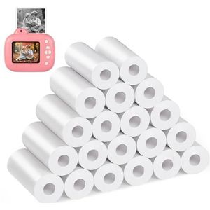 Diboniur 20 rollen thermisch papier voor kindercamera, fotopapier voor instant camera, navulpapier voor kindercamera
