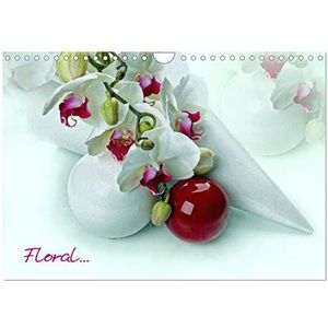 Floral (Wandkalender 2024 DIN A4 quer), CALVENDO Monatskalender: Romantische Blumenbilder