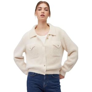 Mavi Damescardigan met knopen, antiek wit., M