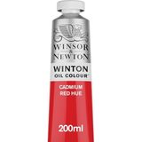 Winsor & Newton 1437095 Winton fijne olieverf van hoge kwaliteit met gelijkmatige consistentie, lichtecht, hoge dekkingskracht en rijk aan pigmenten - 200ml Tube, Cadmium Red Hue