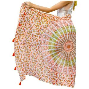 Strandpareo - Mandala Sarong - Bikini Badpak Cover Up - Strandjurk - Wrap