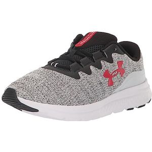 Under Armour Heren UA Charged Impulse 3 Knit hardloopschoen, Wit Rood Rood, 45.5 EU