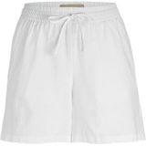 Jack & Jones Amy Linen Blend Korte Broek Wit Vrouw