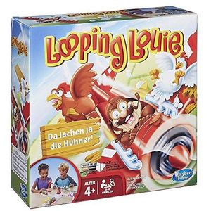 Hasbro Looping Louie Kinderspel, Grappig 3D-Spel, Partyspel Voor Kinderverjaardagen, Leuk Gezelschaps- En Familiespel, Voor Kinderen En Volwassenen, 2-4 Spelers, Vanaf 4 Jaar, 15692398