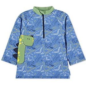 Sterntaler Jongens lange mouwen Dino zwemshirt-set, blauw, normaal, blauw, 92 cm