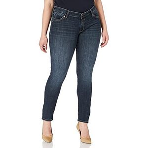 Mavi Lindy Jeans voor dames, Dark Brushed Glam, 25W x 28L