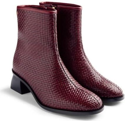 Gioseppo - Bexley - Enkellaarsjes - Handgeweven Leer - Hakhoogte 4.5 cm - Schachthoogte 15 cm