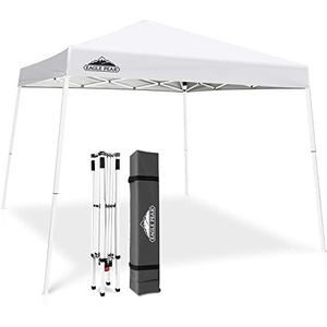 EAGLE PEAK 3 m x 3 m schuine been pop-up luifel tent Instant outdoor luifel gemakkelijk opzetten opvouwbare schuilplaats met 64 vierkante voeten schaduw (wit)
