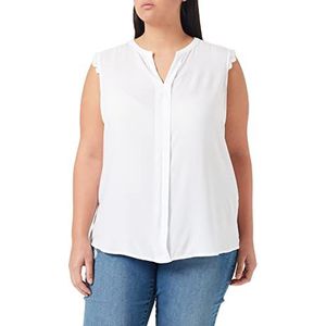 Only Carmakoma Carmumi SL Top Shirt voor dames, Wit, 46 NL