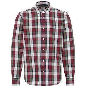 MUSTANG heren Style Clemens Multi Check Gekleed shirt Multi_redgreen 12488