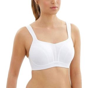 Panache Women's High Impact Underwire Sports Bra | White 28DD | Max Support, Moisture Wicking, Heavy Duty Sports Bra for Women