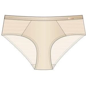 DORINA Carmen-Hipster_Classic Carmen Slipje, microvezel met verbrande strepen en microvezel, rekbaar comfort, beige, S, Beige, S