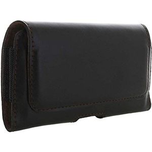 honju Horizon echt leren hoesje [compatibel met Samsung Galaxy S23 / S22 / S21 / S20 / S10 / S9 / A8 (2018) / A7 (2018) / A6 (2018) / A50 / A40, riemtas] - zwart