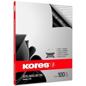 Kores kolenpapier KD78492, DIN A4, 100 vel, zwart