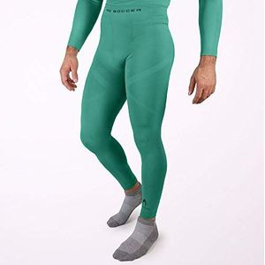 HO Soccer Underwear Broek Performance Green Thermo-net, lang, voor volwassenen, uniseks, groen, XL