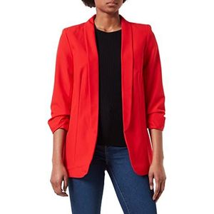 PIECES Damesblazer, lange 3/4-mouwen, rood (high risk red), L