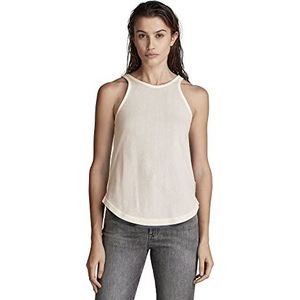 G-STAR RAW Dubbellaagse tanktops voor dames, Veelkleurig (Fantem Blauw/Papyrus Kleurblok D21578-4107-d208), M