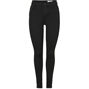 Noisy may Vrouwen NMCALLIE HW POWR SHPE Jeans VI308BL NOOS Jeanbroek, Zwart, 28/34, zwart, 28W x 34L