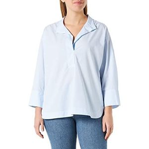GERRY WEBER Edition Dames 965016-66446 blouse, blauw/ecru/wit strepen, 42, blauw/ecru/witte strepen, 42
