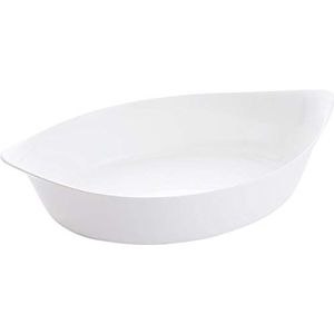 Luminarc - Smart Cuisine Carine Oval 250°C - Innovatieve glazen ovenschaal - Lichtgewicht en extra duurzaam - Gemakkelijk schoon te maken - Made in France - Afmetingen 38 x 23 cm