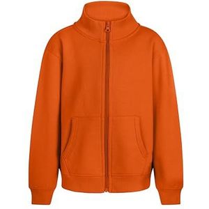 Mukua SZ270K Cooper Kids Sweatshirt voor kinderen, met ritssluiting, oranje, maat 1/2, Oranje., 1-2 años