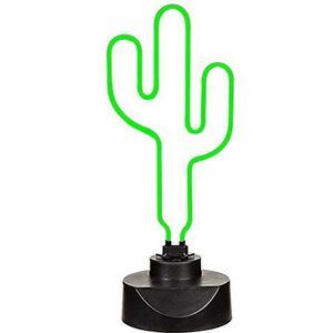 Neonlamp cactus, hoogte ca. 40 cm, 6 W, met 12 V adapter, in geschenkdoos