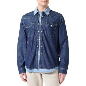 Desigual - Patchwork Denim - Overhemd - Lange Mouwen - Normale Pasvorm