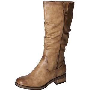 Mustang Dames 1293-617 kniehoge laarzen, taupe, 37 EU, taupe, 37 EU